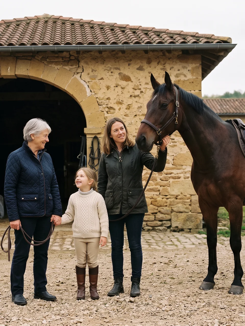 L'équipe, Échappées Belles, centre équestre à Darbres