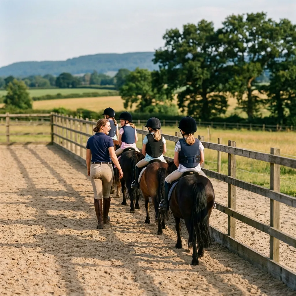 Cours de poney à Darbres, Ardèche